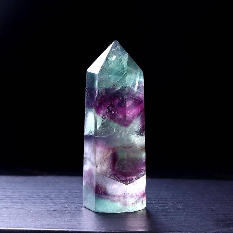 Natural Fluorite Crystal Wand StoneRaw Stone