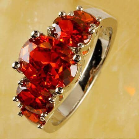 Scarlet 5 Stone Garnet RingRing