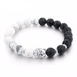White Turquoise Buddhist Meditation Beads BraceletBracelet