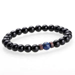 Natural Moonstone Lava Stone Bead Tibetan Buddha Bracelet For MenBeadsD