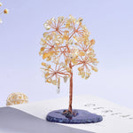 Natural Citrine Tree OrnamentHome Decor