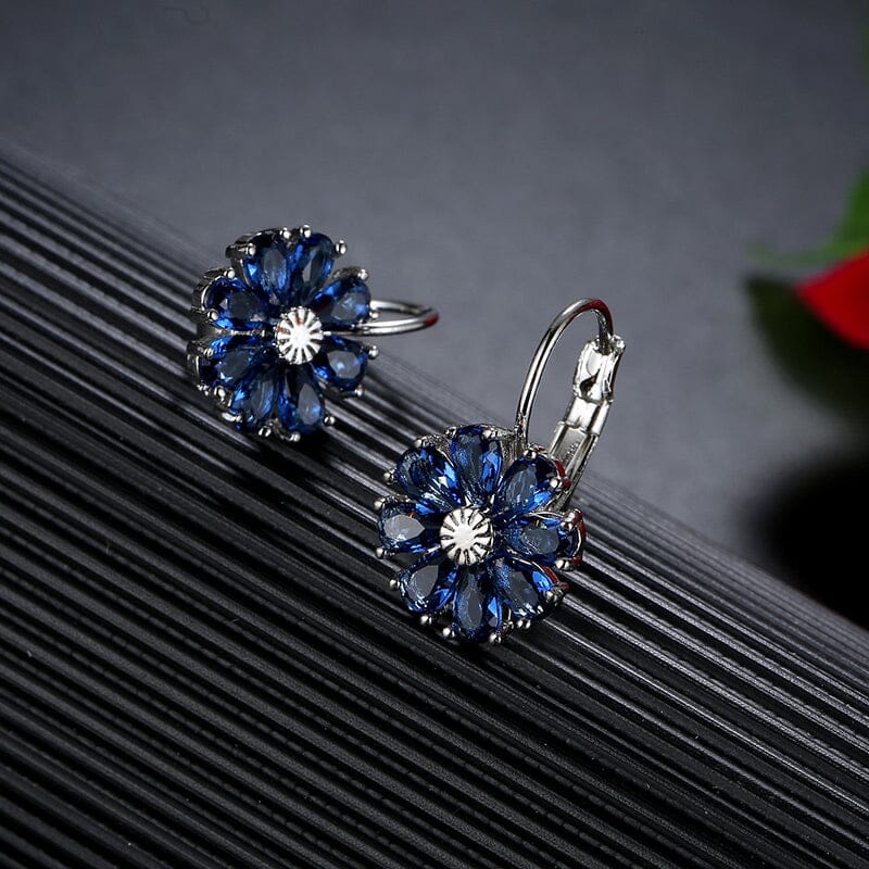 Cubic Zirconia Flower EarringsEarrings