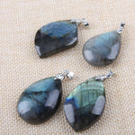 Natural Labradorite Crystal NecklaceNecklace