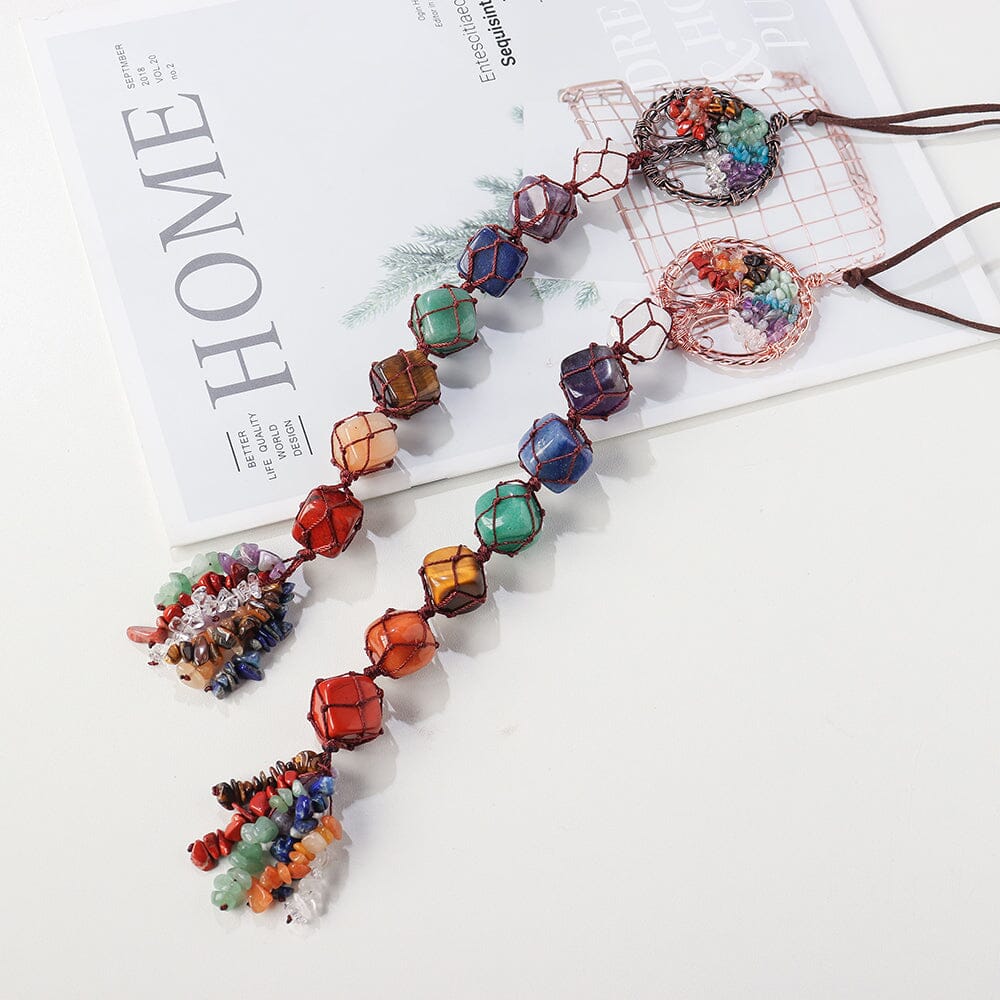7 Chakra Natural Crystal PendantHealing Crystal