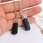 Natural Black Tourmaline NecklaceNecklace