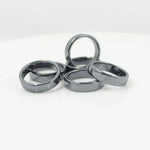 Smooth Flat Classic Hematite RingRing