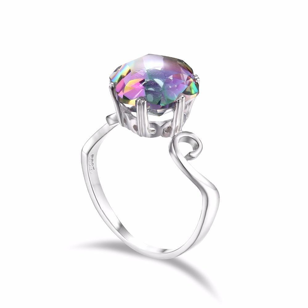Mystic Topaz Curl Ring - 925 Sterling SilverNecklace