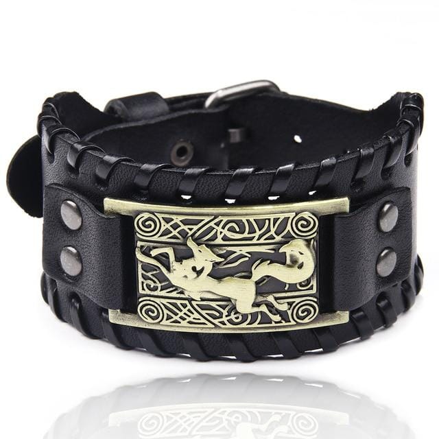 Punk Braided Rope Leather Cuff BraceletBraceletStyle 25
