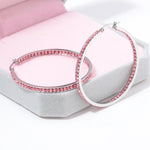 Crystal Stone Hoop EarringsEarrings