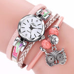 Leather Bracelet Quartz WristwatchBracelet