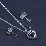 Heart Emerald Jewelry SetNecklace