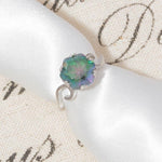 Mystic Topaz Curl Ring - 925 Sterling SilverNecklace