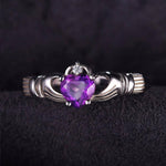 Natural Amethyst Heart RingRing