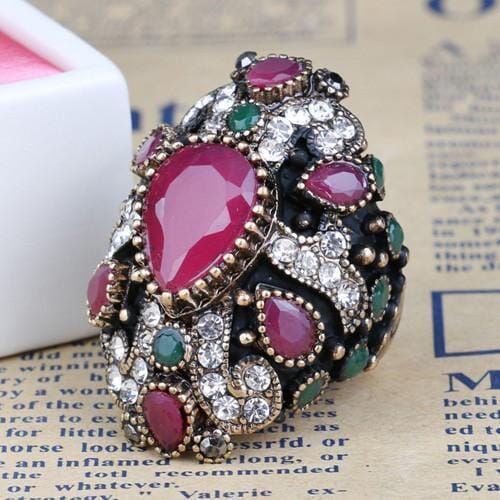 Unique Cross Vintage Ruby/Sapphire RingRing7Ruby