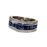 Elegant Sapphire 925 Sterling Silver RingRing