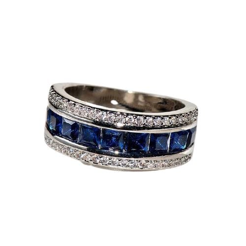 Elegant Sapphire 925 Sterling Silver RingRing