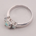 White Fire Australian Opal RingRing