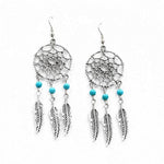 Turquoise Dream Catcher Necklace and Earrings SetNecklace