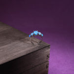 Blue Fire Opal Silver RingRing