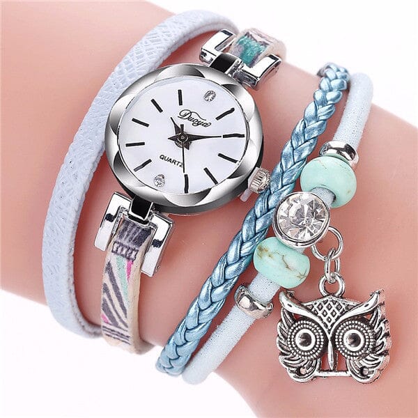 Leather Bracelet Quartz WristwatchBraceletgreen