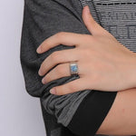 Quality Titanium Sapphire Jewelry Ring For MenRing