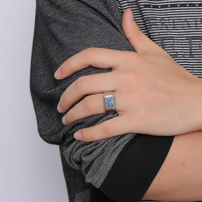 Quality Titanium Sapphire Jewelry Ring For MenRing