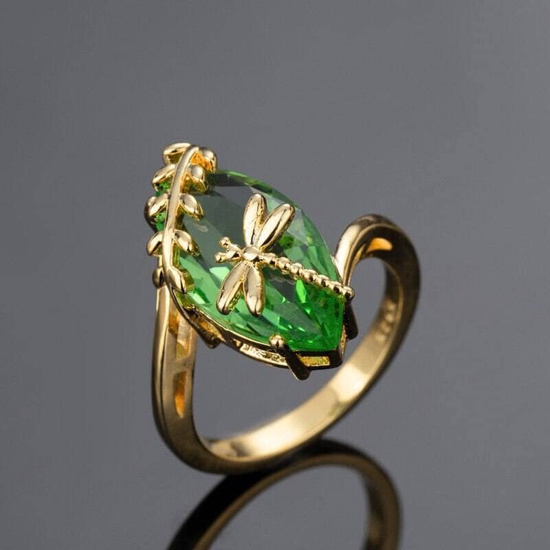 Nature Fashion Peridot Ring- 925 Sterling SilverRing