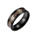 Dragon Men RingRing11Black Gold