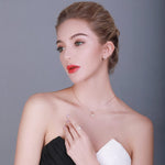 Classy Heart Morganite Jewelry SetRing