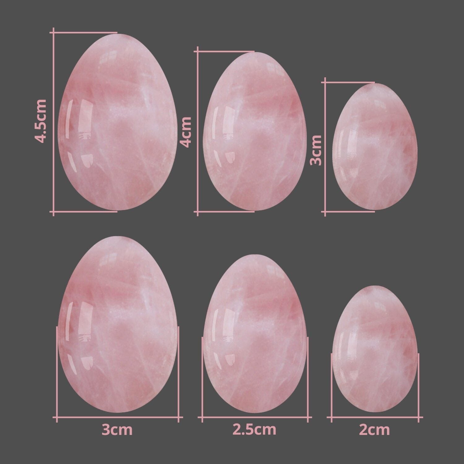 3pcs/set Natural Jade Yoni Eggs For Kegel ExerciseYoni Eggs