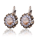 Sapphire Crystal Drop EarringsEarringsChampagne