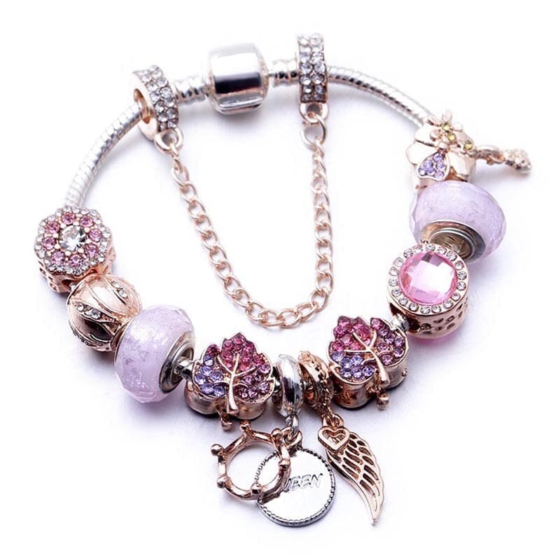 Dazzling Flower Beads Blossom Beaded Charm BraceletBracelet