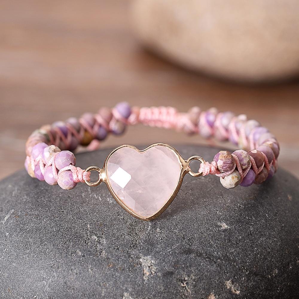 Rose Quartz Braided BraceletBracelet