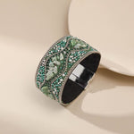 Bohemian Retro Punk Style Full Rhinestone Handmade Bracelet CuffBracelet2