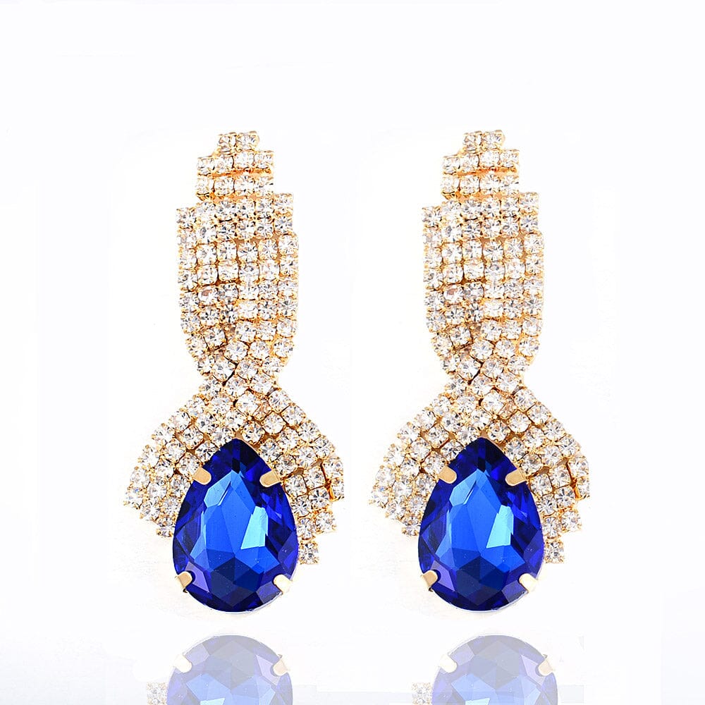 Cute Round Pendientes Stone Crystal Dangle EarringsEarrings