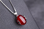 Ruby Ring & Necklace Set - 925 Solid SilverJewelry Set