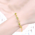 Shiny Peridot Stone Trend BraceletBracelet