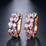 Multi Rose Gold Color EarringsEarringsRose Gold White