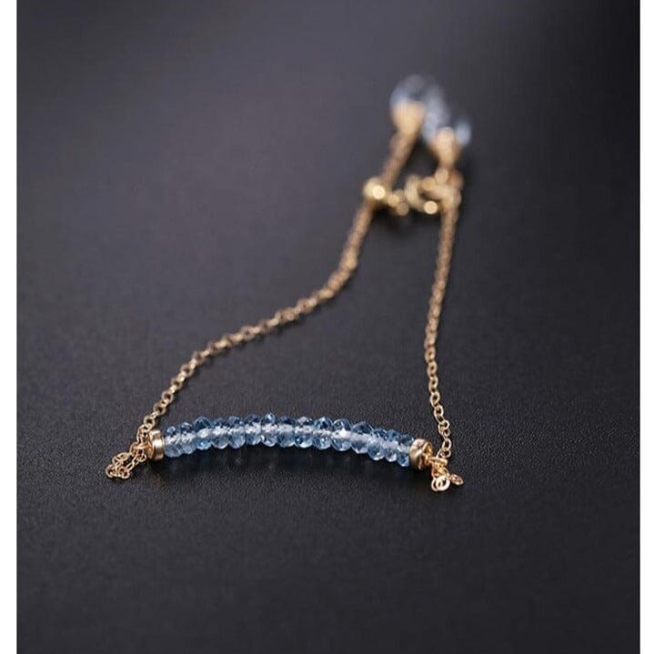 Blue Topaz Yellow 14K Gold BraceletBracelet