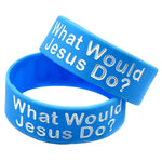WWJD What Would Jesus Do Silicone Rubber Bracelet
