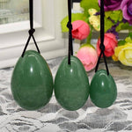 Green Jade Egg for Kegel Exercises - Set of 3 EggsYoni Eggs