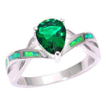 Green Fire Opal Green Quartz RingRing7