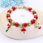 Reindeer, Santa Christmas BraceletBracelet