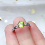 Peridot Tiny Stone Ring - 925 Sterling SilverRing