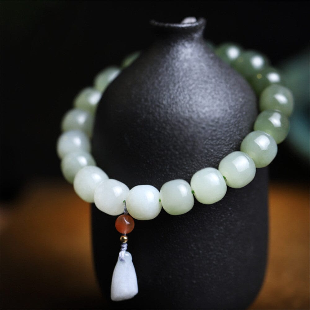 Natural Multi-treasure Gradient Hetian Jade Bead BraceletBracelet