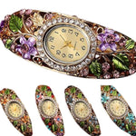 Gold Floral Bangle WatchWatch