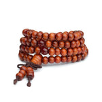 Natural Sandalwood Buddhist Meditation BraceletBraceletorange