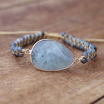 Natural Labradorite Handmade String Braided Charm BraceletBracelet