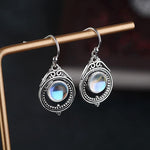 Vintage Bohemian Moonstone Silver EarringsEarrings
