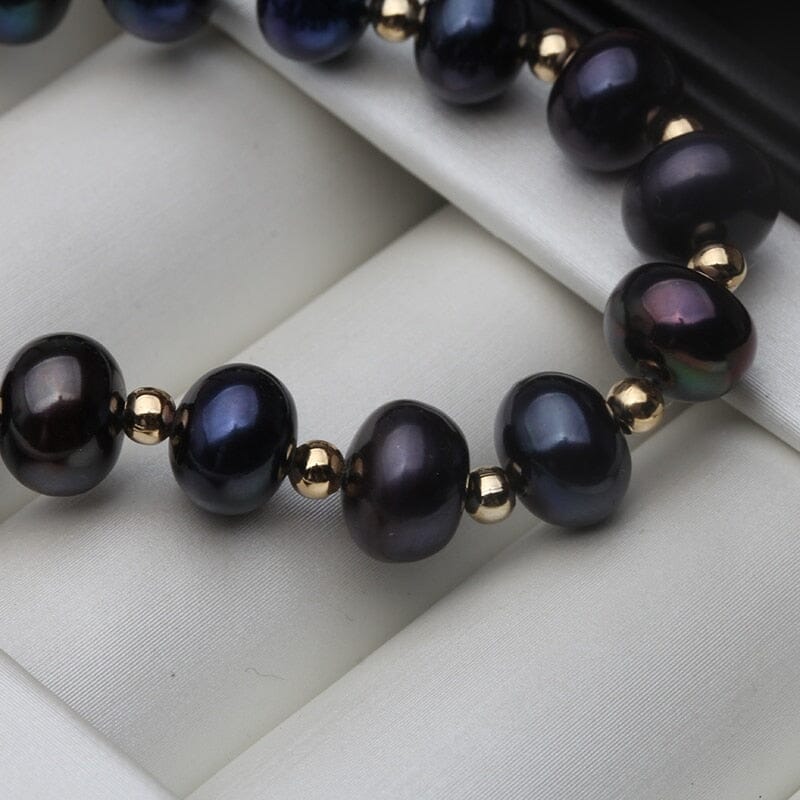 Fashion Freshwater Black Pearl Adjustable BraceletBracelet